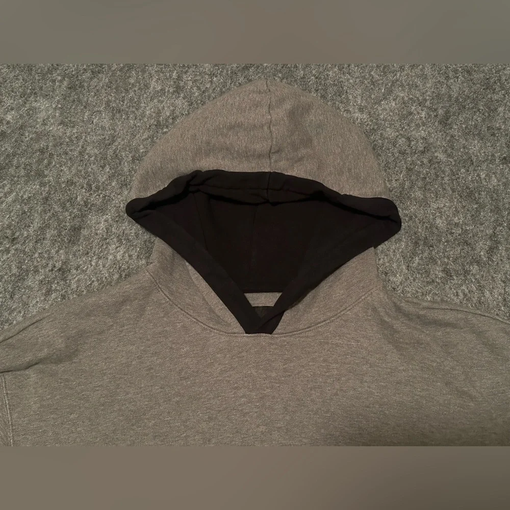 Vintage Men’s Air Jordan DNA Jumpman Logo Grey/Black/White Fleece Hoodie- Large